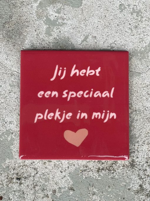 Tegeltje Speciaal plekje