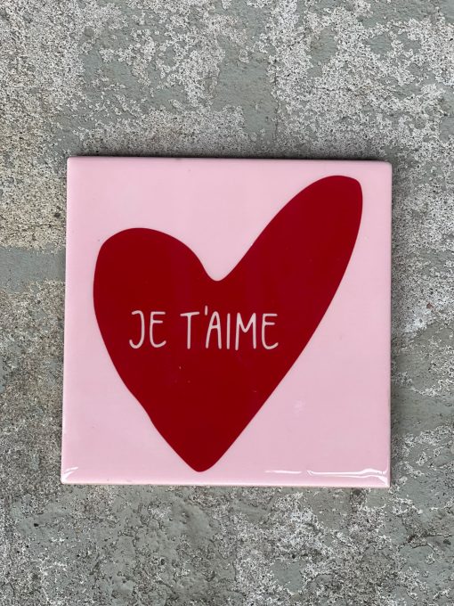 Tegeltje Je t'aime