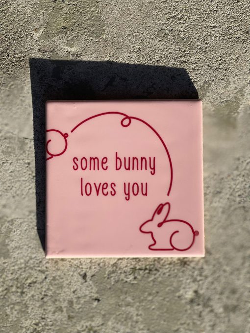 Tegeltje Some bunny loves you