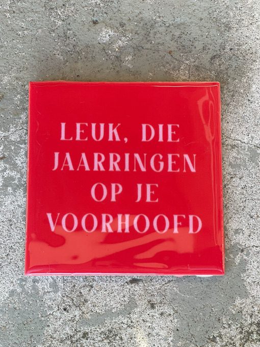 Tegeltje Jaarringen